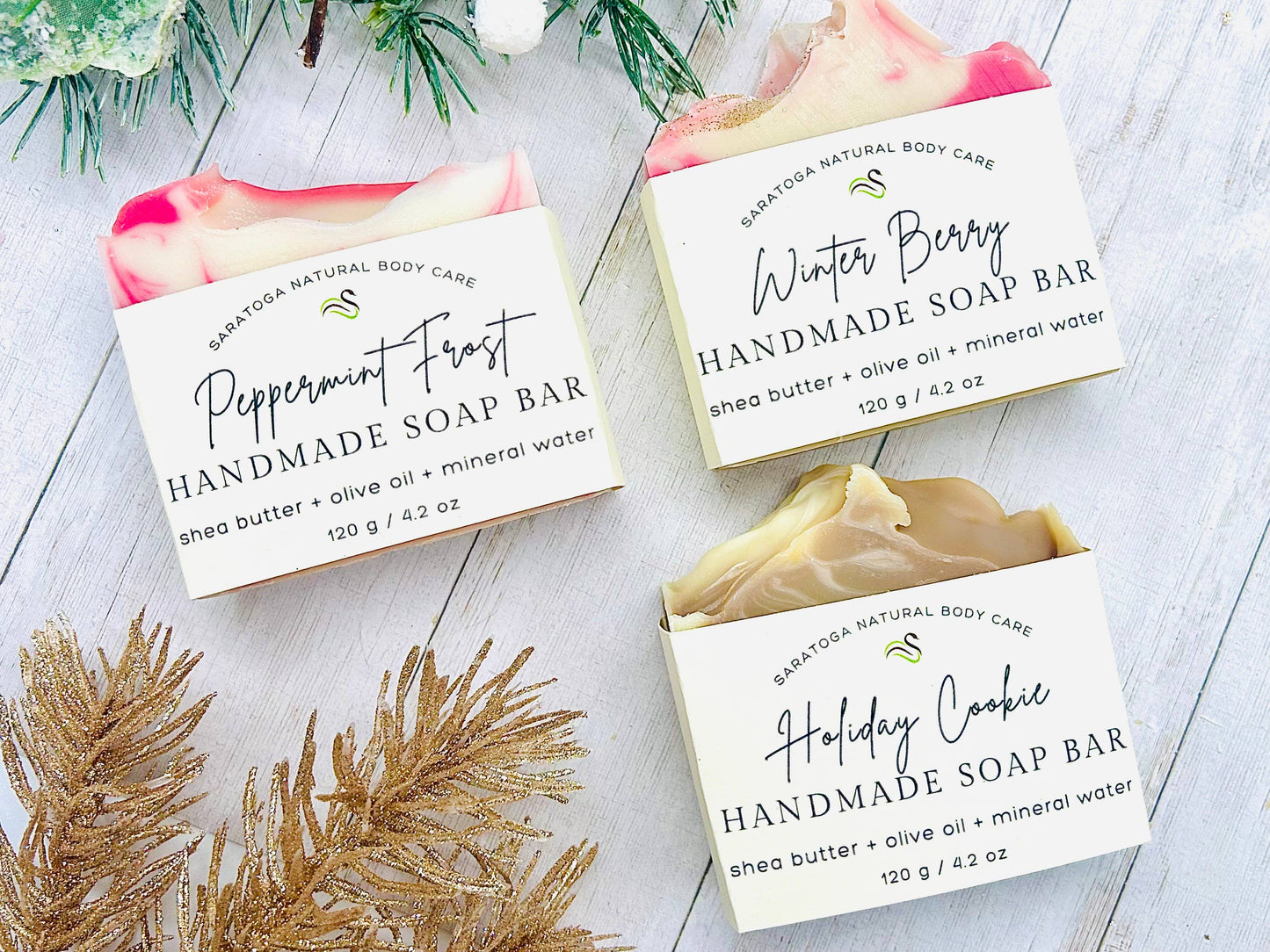 Peppermint Frost Handmade Soap Bar