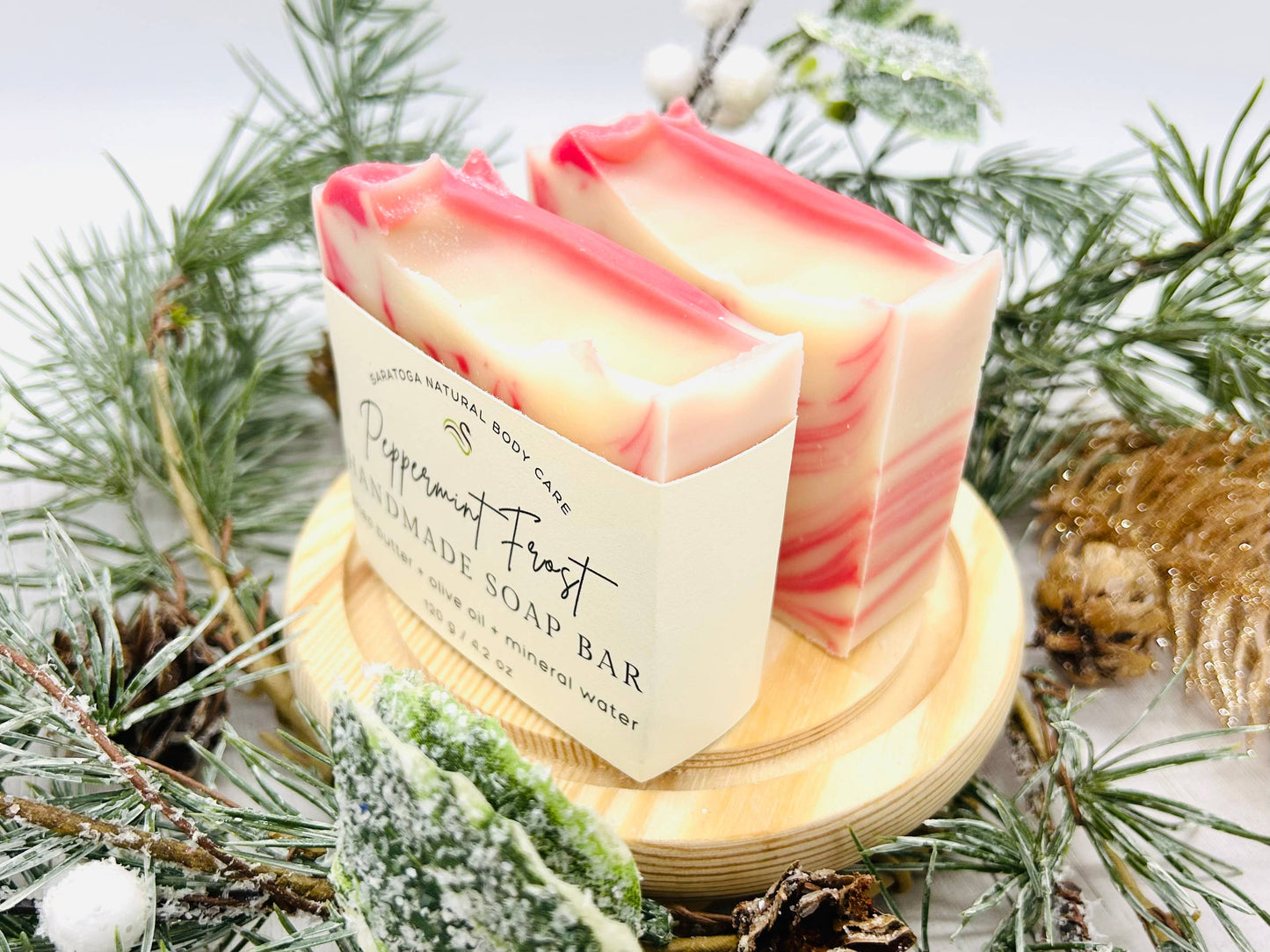 Peppermint Frost Handmade Soap Bar