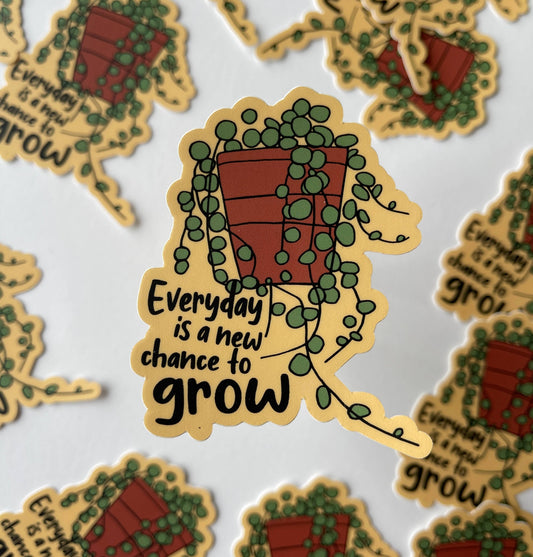 "Chance to Grow" Vinyl Sticker