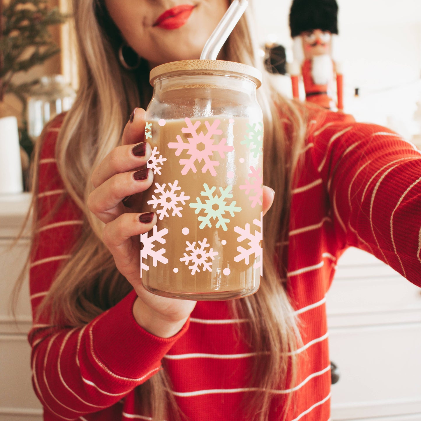 Snowflake Coffee Glass Cup – Limited Edition!