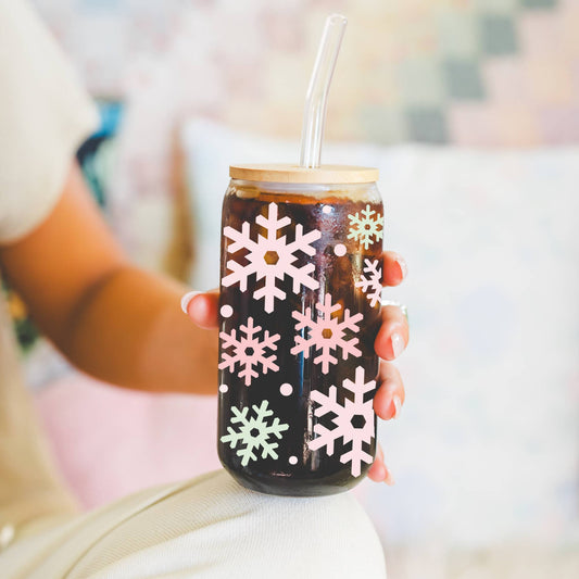 Snowflake Coffee Glass Cup – Limited Edition!