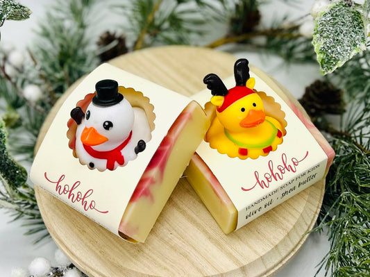 Holiday Rubber Ducks Soap Bar for Kids