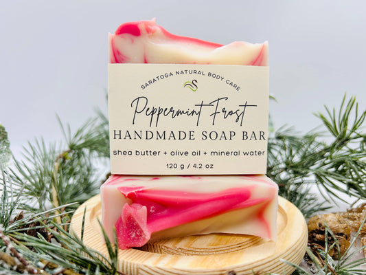 Peppermint Frost Handmade Soap Bar